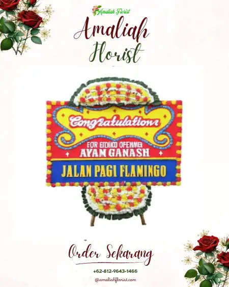 Sewa Papan Bunga Hanau Berak